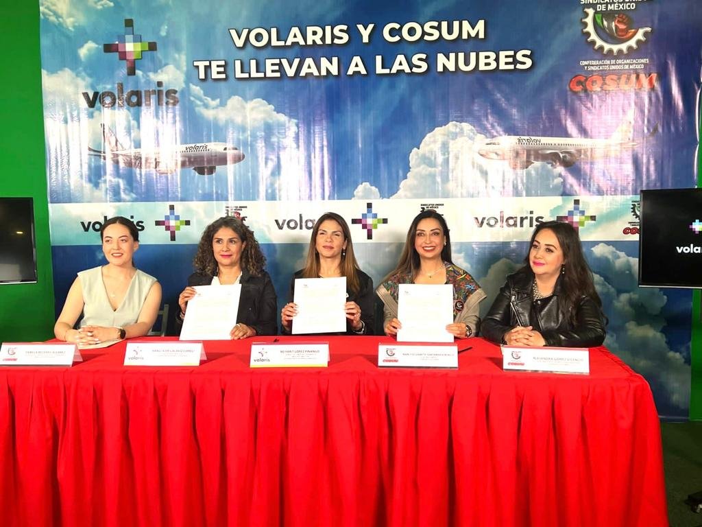 Volaris y COSUM anuncian alianza de colaboración en beneficio de los trabajadores de la República Mexicana