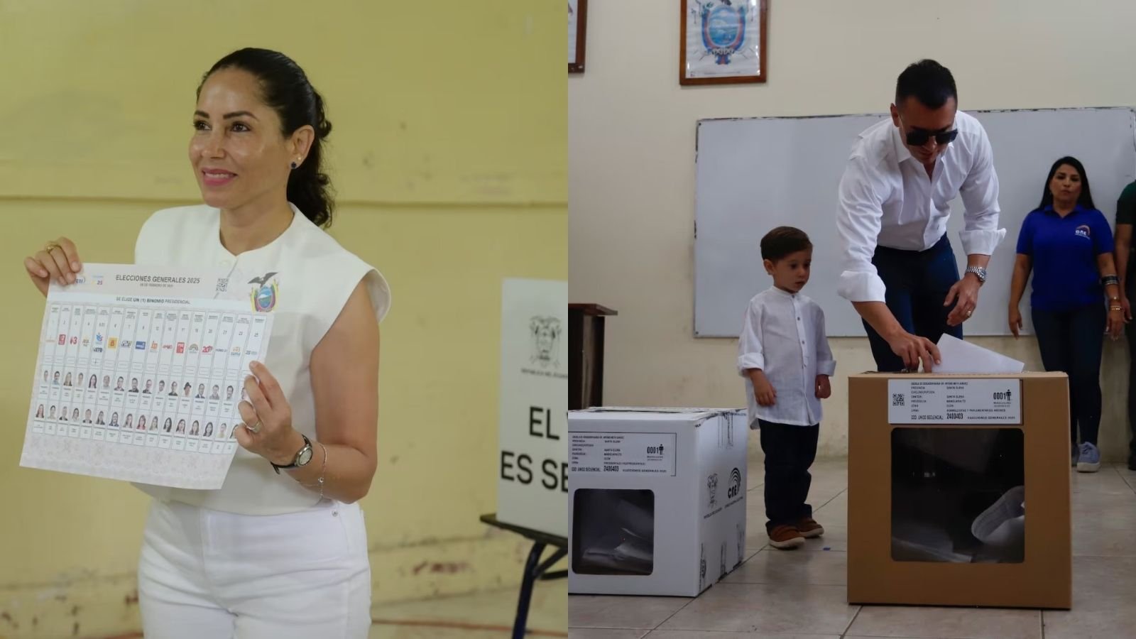 Noboa y González disputarán segunda vuelta en elecciones de Ecuador