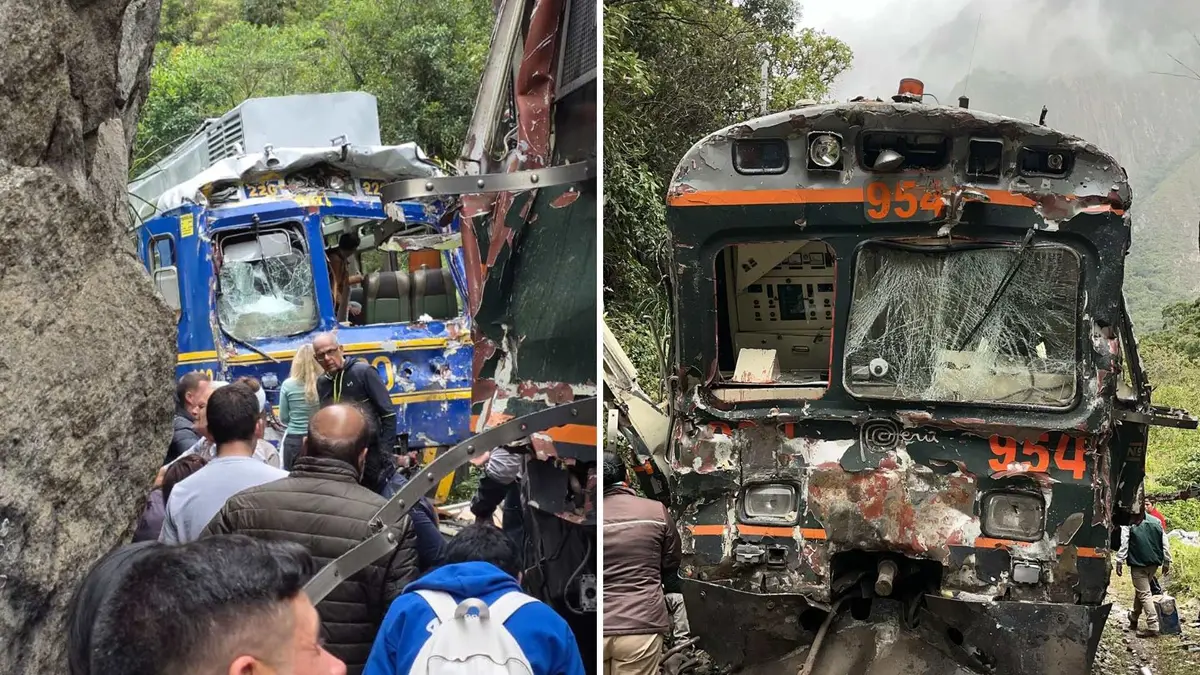 Colisión de dos trenes