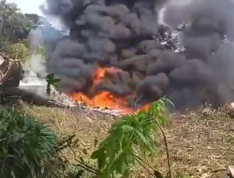 Avión de la Fuerza Aérea colombiana se estrella: Reportan accidente en Putumayo