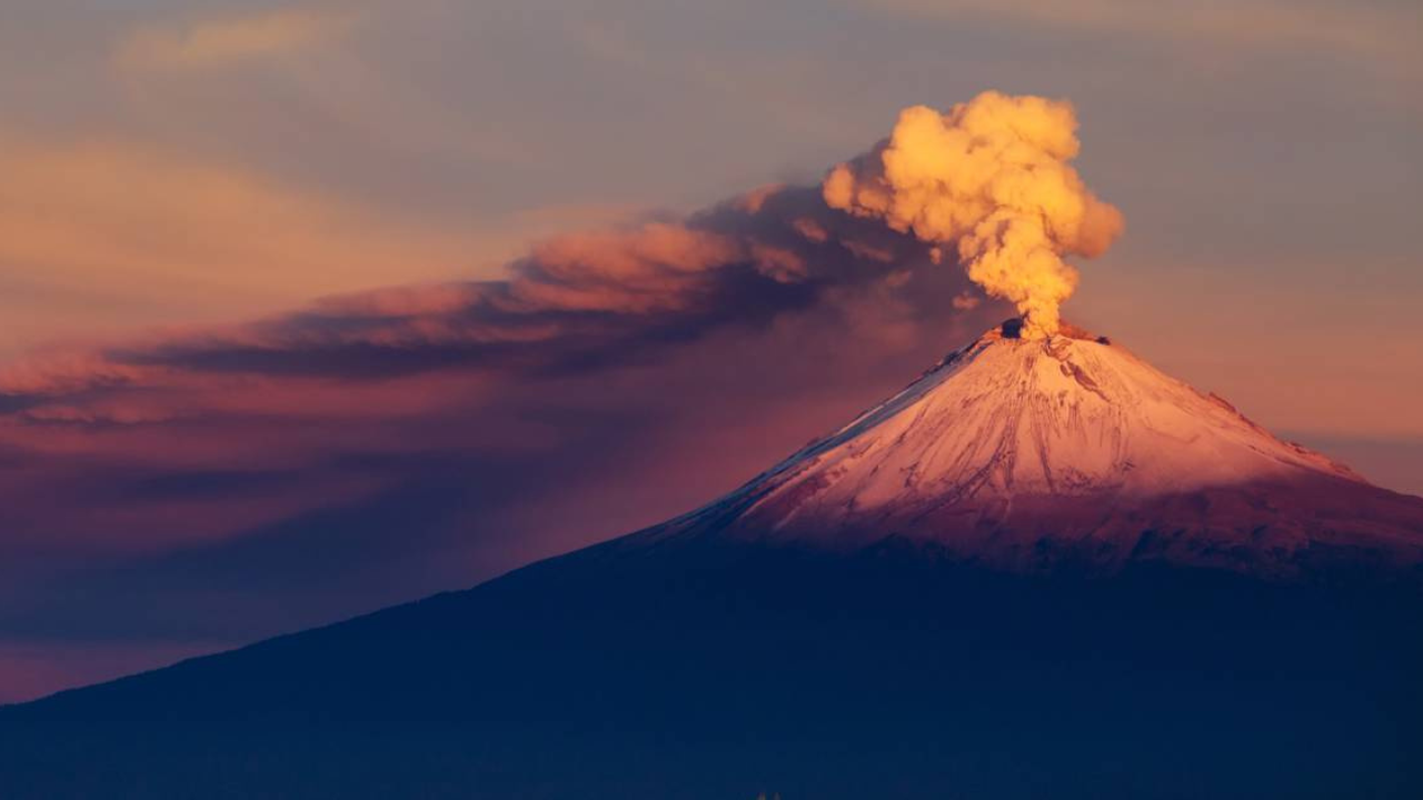 semáforo amarillo popocatépetl