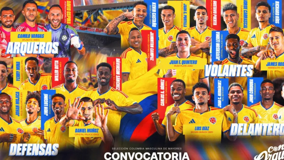 Colombia convocatoria James Rodriguez Willer Ditta Mundial 2026