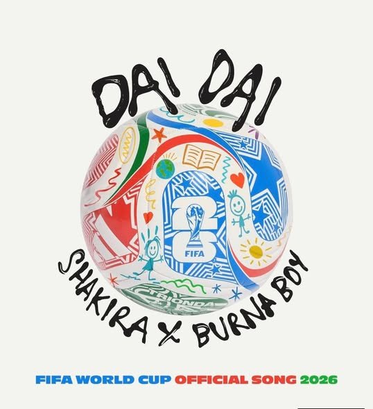 Shakira lanza Die, la canción oficial del Mundial 2026, junto a Burna Boy