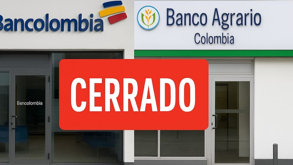 Bancolombia Banco Agrario cerrarán
