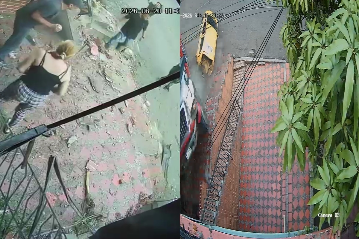 Video| Volqueta sin frenos provoca grave accidente en Moravia: cuatro heridos y una vivienda afectada