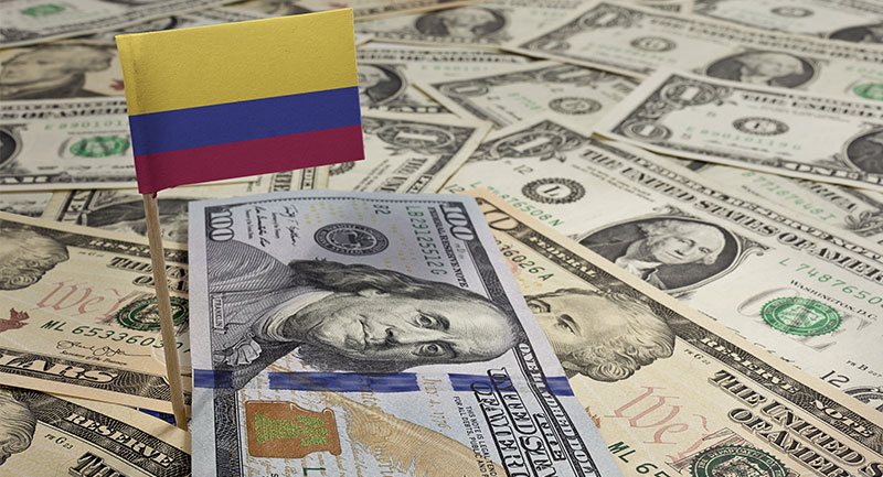 Cotización del dólar en Colombia registra niveles inferiores a su rango técnico