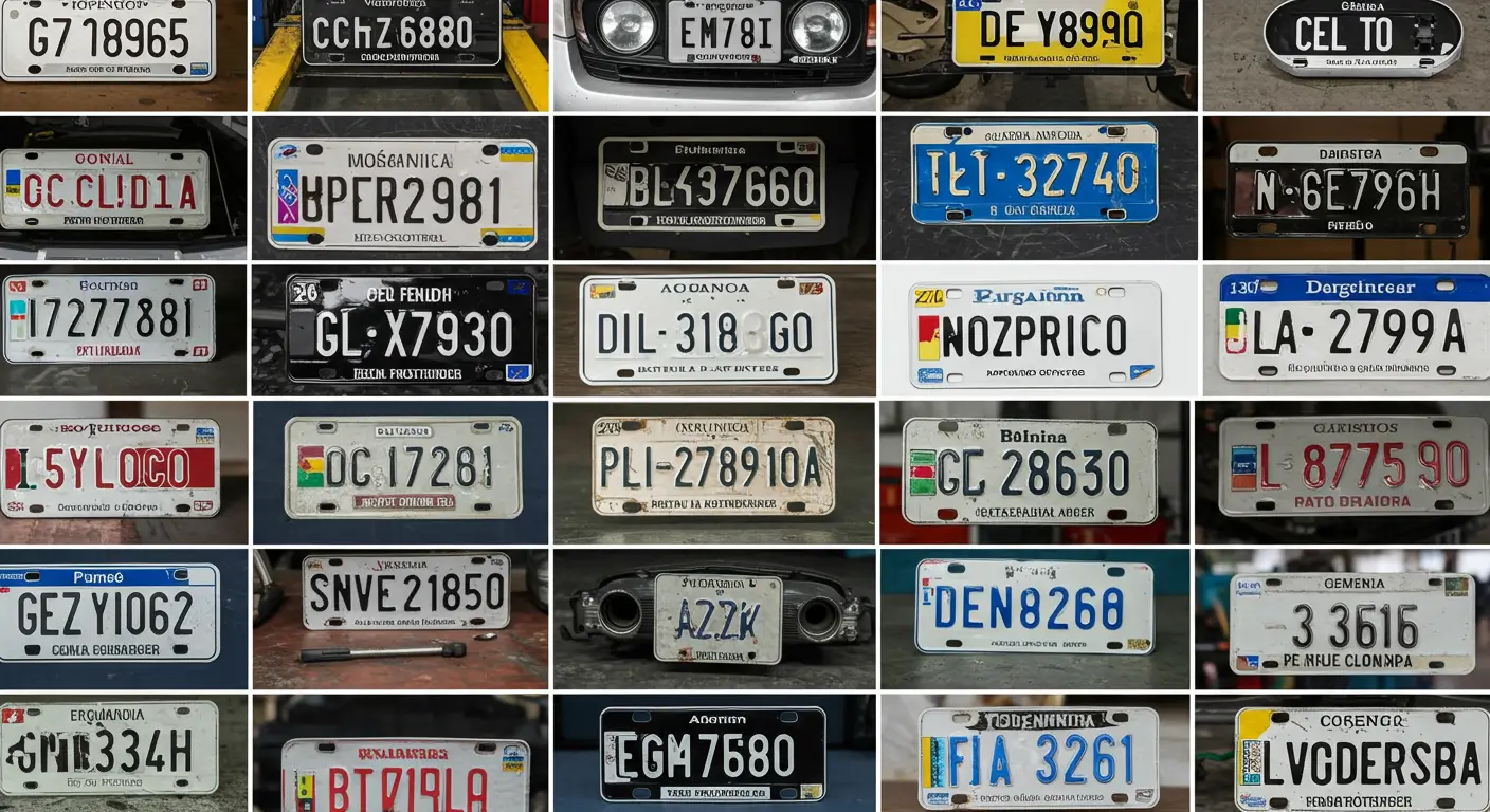 Código de colores en las placas vehiculares de Colombia: categorías y normatividad