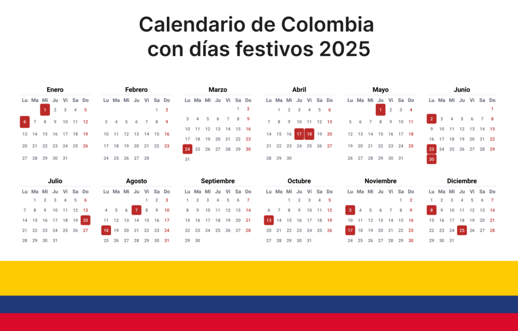 Llega un nuevo puente festivo en Colombia con cierre de escuelas y bancos