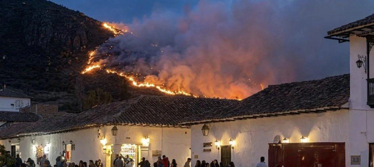Incendio en Villa de Leyva afecta cerca de 290 hectáreas